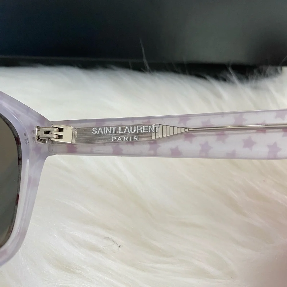 Saint Laurent glitter and red star sunglasses